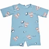 Summer new baby pajamas, thin cotton children's sleeping skirts, baby bathrobes, one-piece suits for boys and girls, parent-child crawling clothes Item Picture